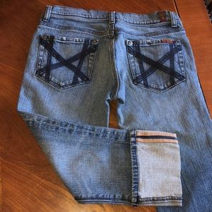 7 Seven for all mankind cropped jeans size 26